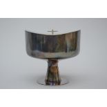 Art Deco ciborium in silver (17.5x18.5x18cm)