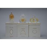 3 Lalique perfume bottles Limited Edition: 'Les Elfes 2002, 75 ml' 'Butterfly 2003, 60ml 'Deux