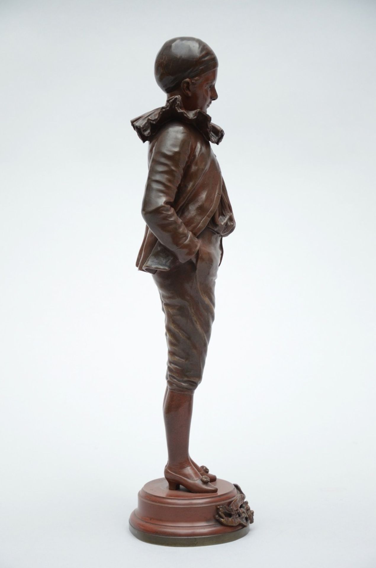 Jean Garnier: bronze sculpture 'l'enfant prodigue' (h43.5cm) (*) - Image 2 of 4