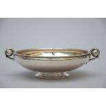Silver bowl, Copenhagen 1936 Grann & Laglye (7x26x21.5cm)