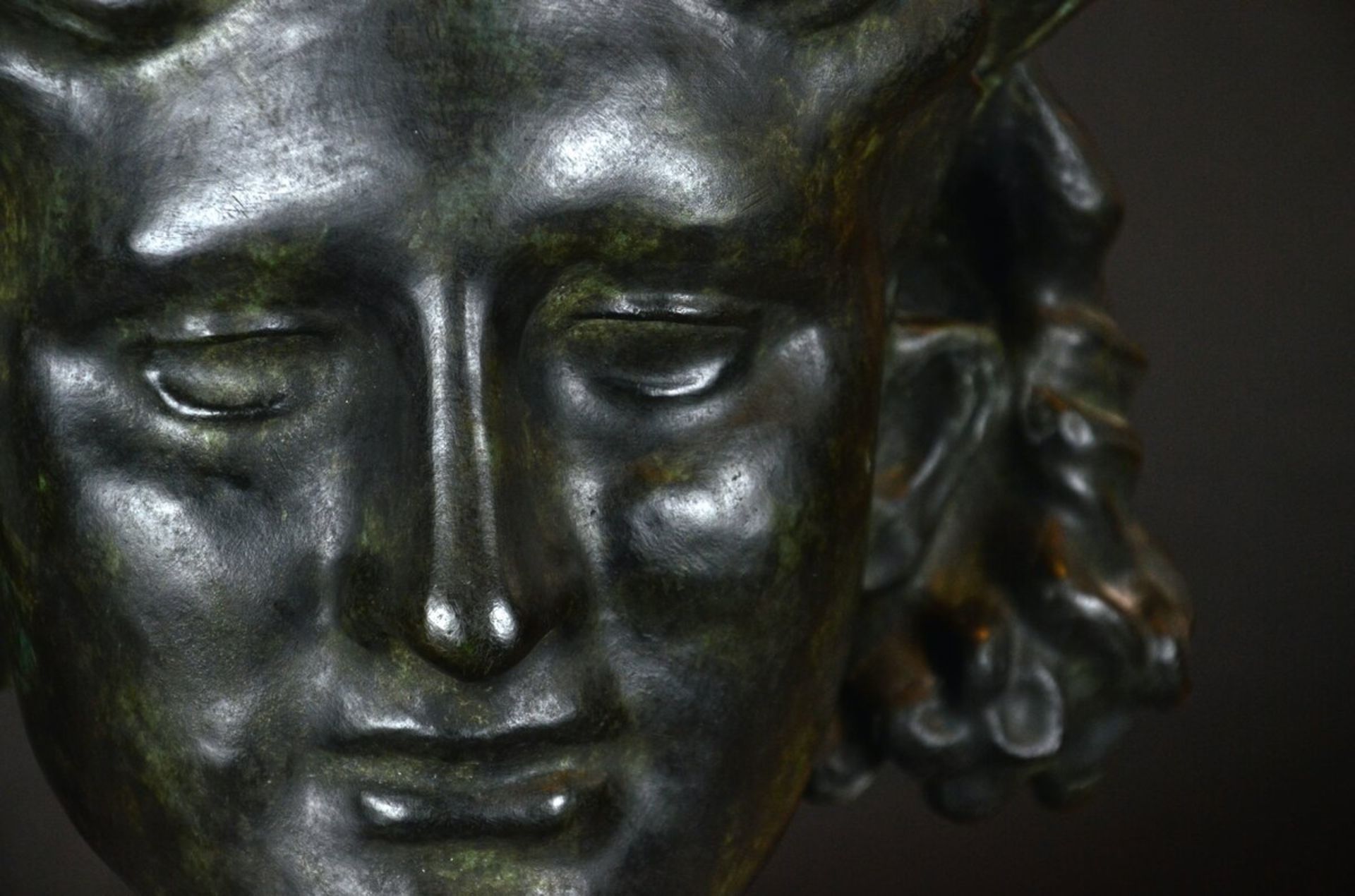 A rare bronze statue 'hypnos', Fernand Khnopff ? (bronze h26cm) - Image 5 of 5