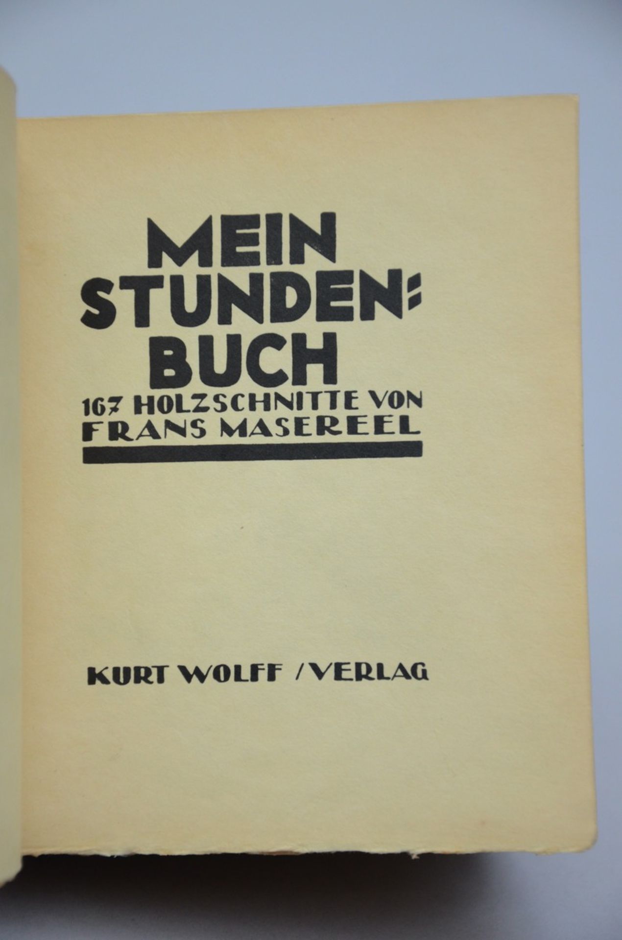 Book: Frans Masereel 1920/nr32 'Mein Stundenbuch' (15x12.5cm) - Image 2 of 4