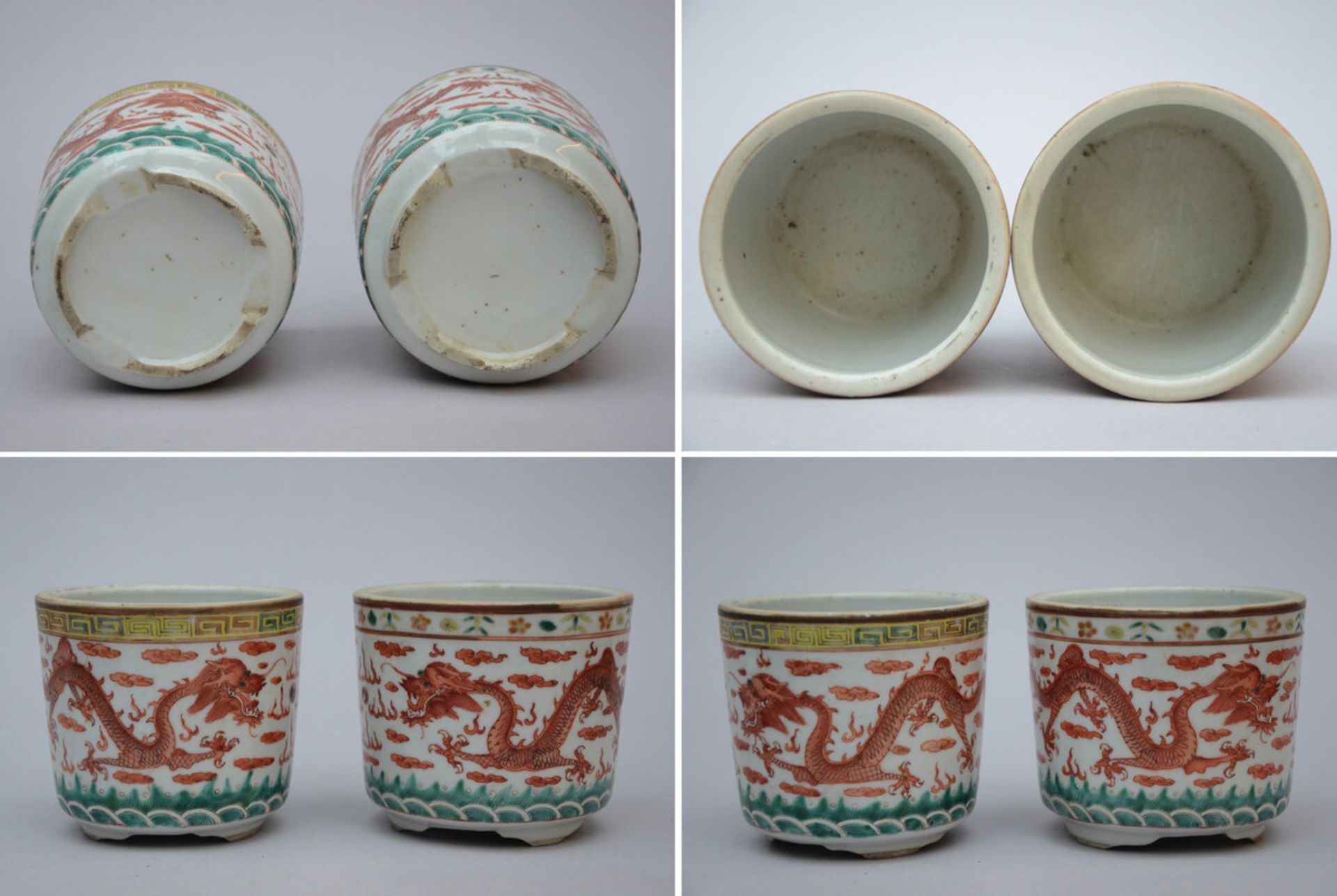 A collection of Chinese porcelain and a pair of lacquer boxes - Bild 4 aus 6