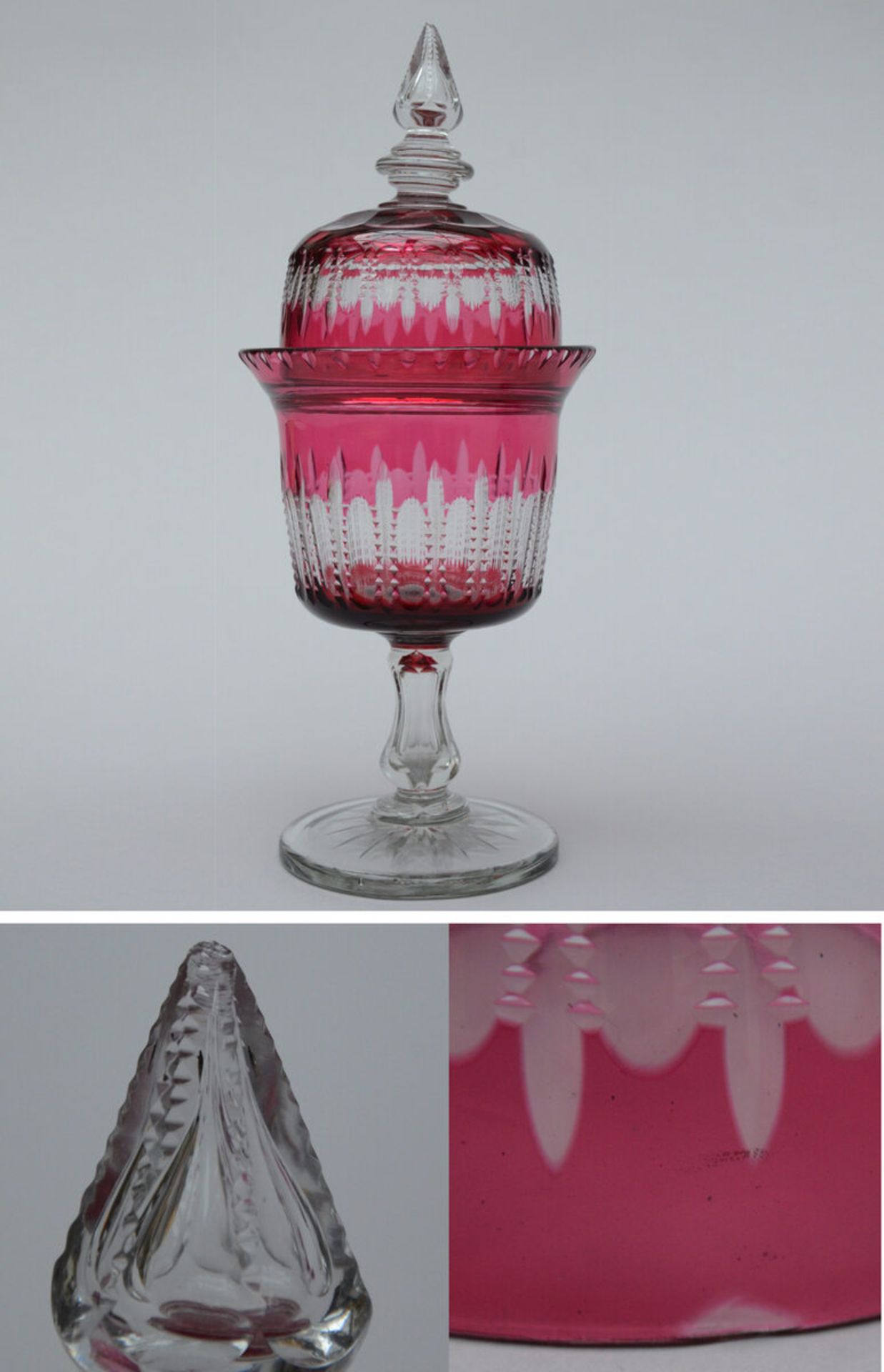 Val Saint Lambert: 6 pieces in crystal (h4 to 33cm) (*) - Image 3 of 5