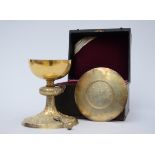 Van Rijswijck - Bogaerts: a silver gothic revival chalice, Antwerp (h19.5cm)