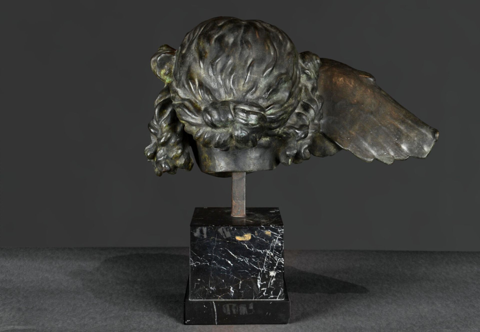 A rare bronze statue 'hypnos', Fernand Khnopff ? (bronze h26cm) - Image 2 of 5