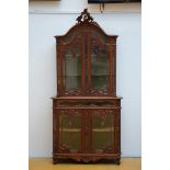 An oak Louis XV style cabinet, LiËge (240x116x38cm)