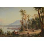 Antonio Pitloo 1833: painting (o/c) 'Italian landscape' (46x65cm) (*)