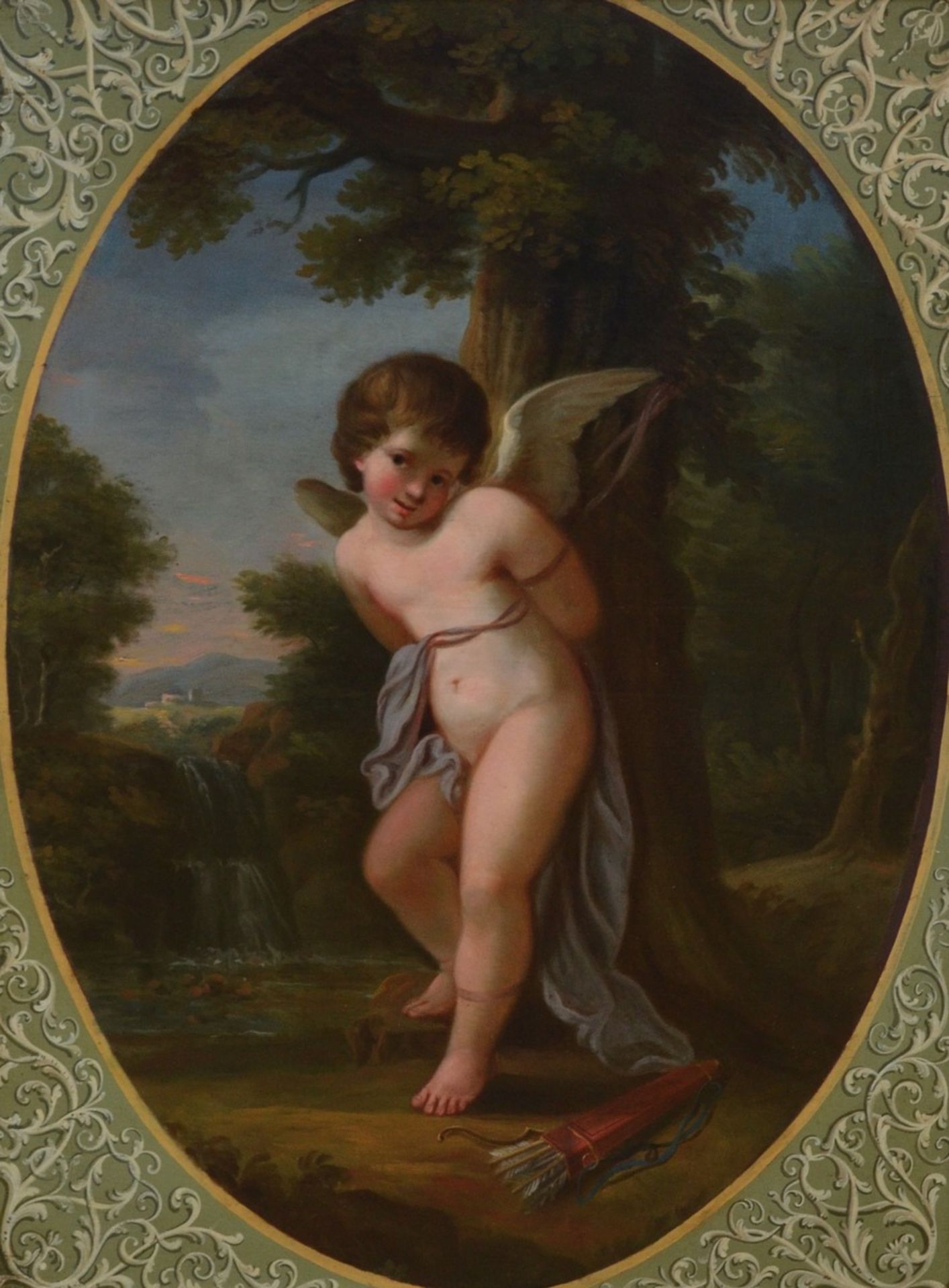 Anonymous (19th century): painting (o/c) 'cupid' (102x76cm)