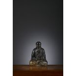 A rare sculpture in soapstone of an Arhat by Yang Yuxuan, Kangxi period (7.5x5.5x3.5cm) (*)