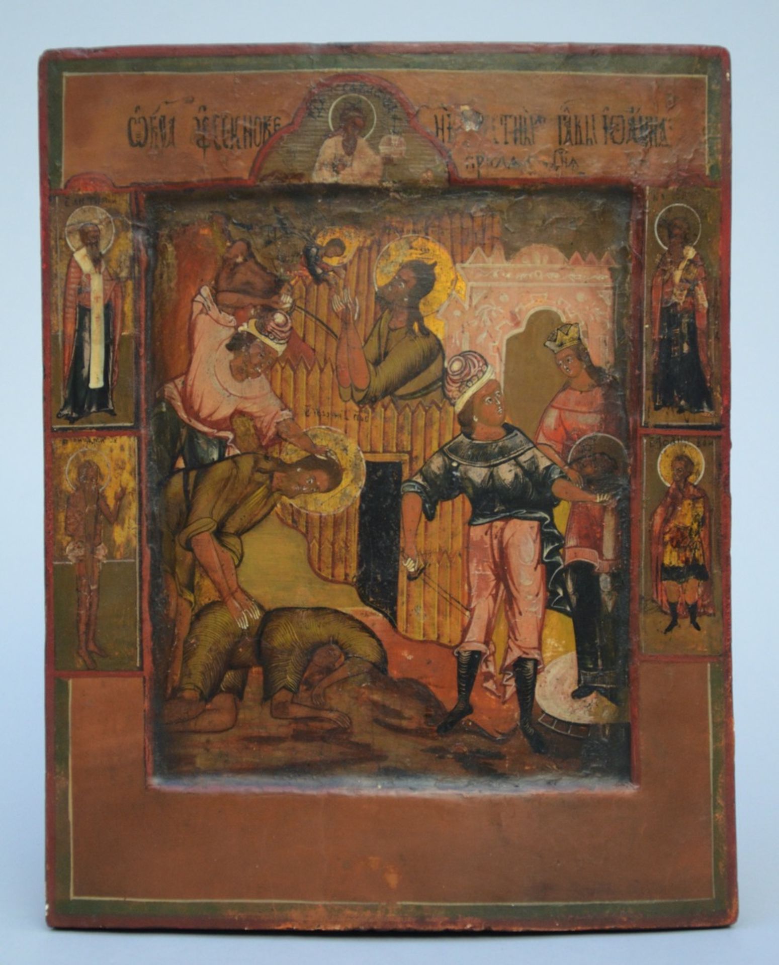 Russian icon 'Beheading of Saint-John' (34x27cm)