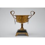 A gilt bronze vase, 19iËme siËcle (33x31cm) (*)