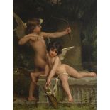 …mile Munier 1892: painting (o/c) 'deux amours' (75x55cm)