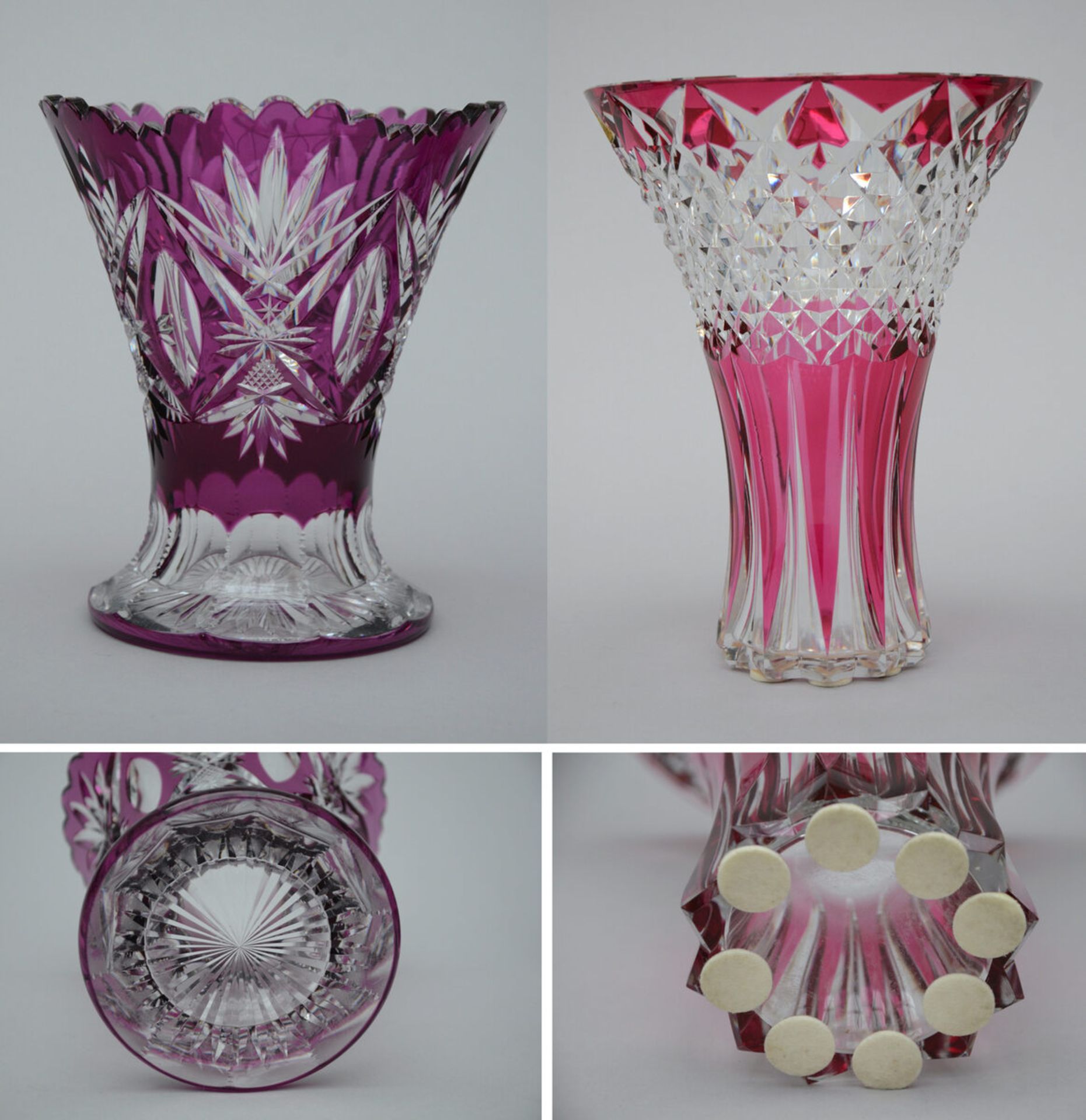 Val Saint Lambert: 6 pieces in crystal (h4 to 33cm) (*) - Image 2 of 5