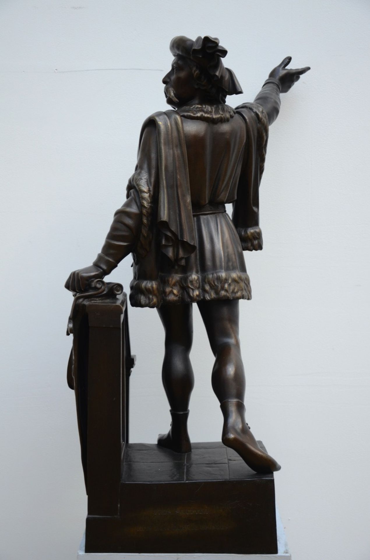 Fiers: Bronze sculpture 'a design for the sculpture of Jacob Van Artevelde', foundry Thys (h73cm) - Image 3 of 5