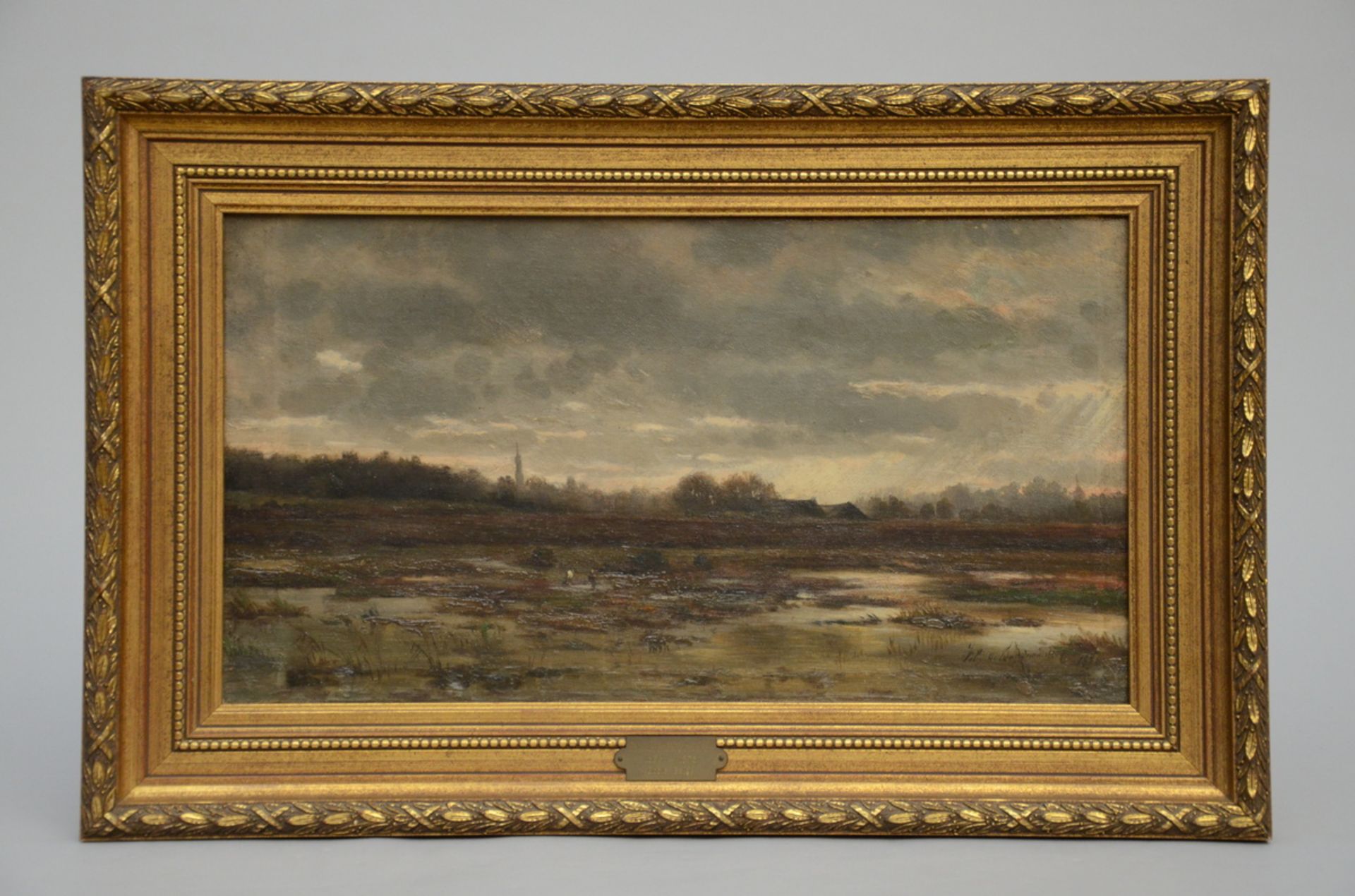 Felix De Baerdemaeker: painting (o/c) 'landscape' (27.5x50cm) - Image 2 of 2