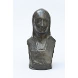 George Minne: bronze bust of a woman (h29cm)
