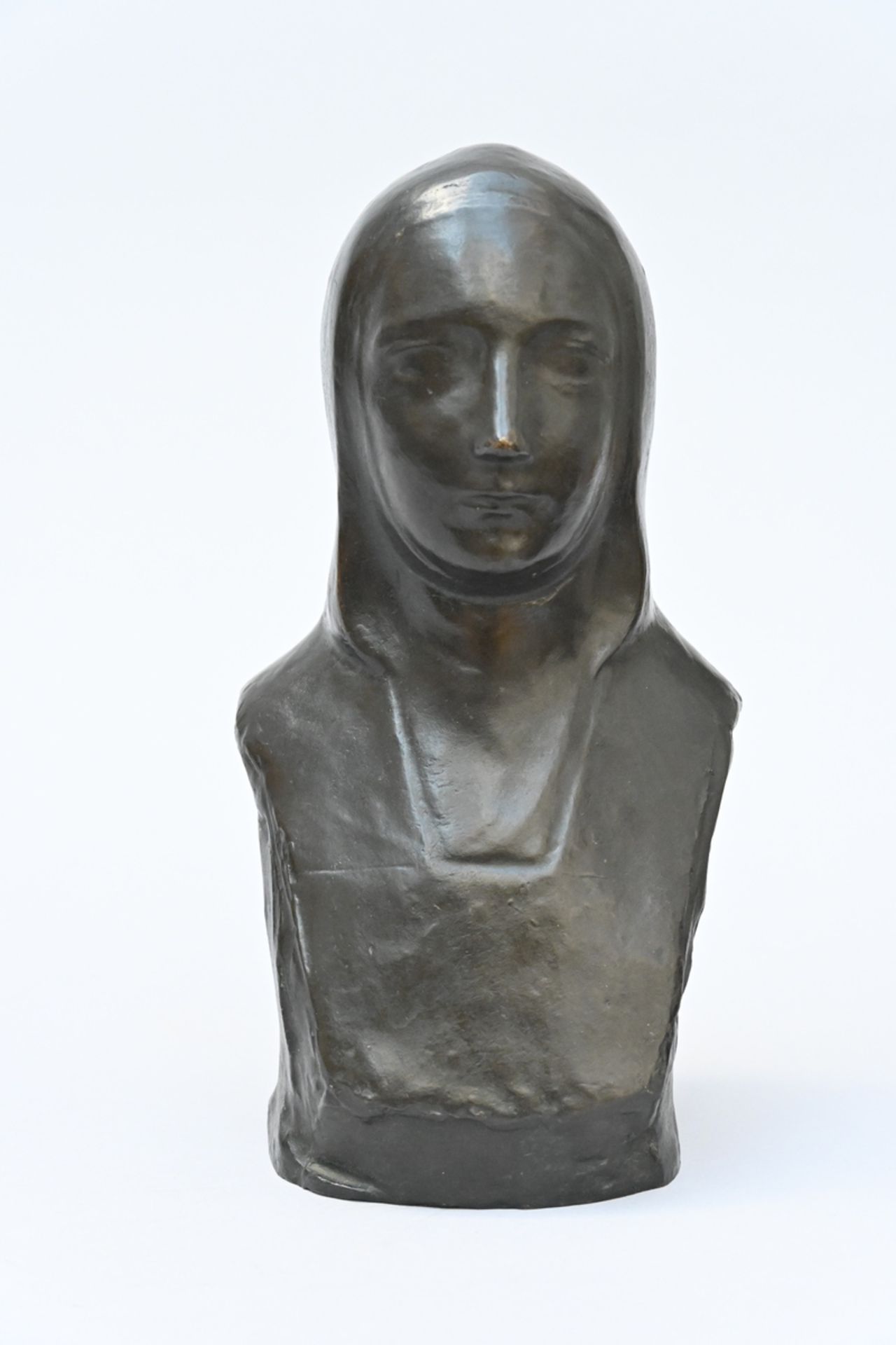 George Minne: bronze bust of a woman (h29cm)