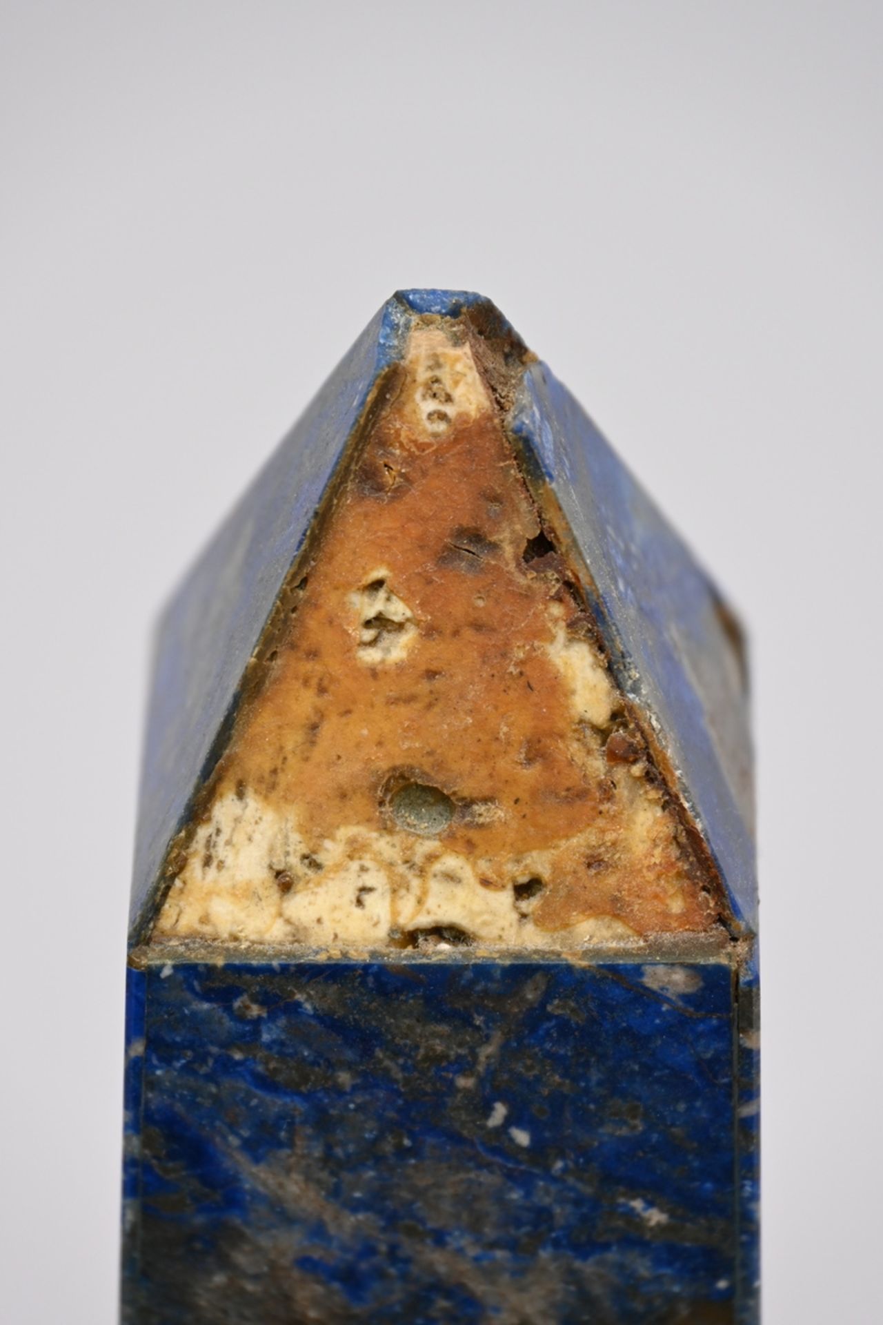 Pair of lapis lazuli obelisks (h49cm) (*) - Image 5 of 6