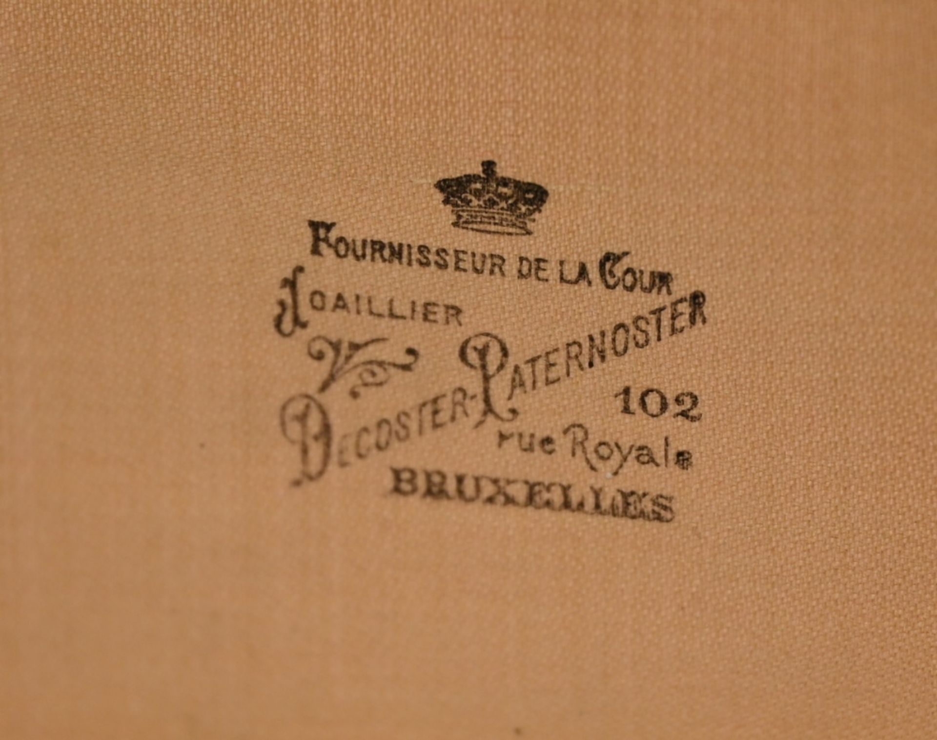 Silver cigarette case with engraving of King Albert I 'Souvenir du voyage Royal au Congo 1928' ( - Bild 3 aus 7