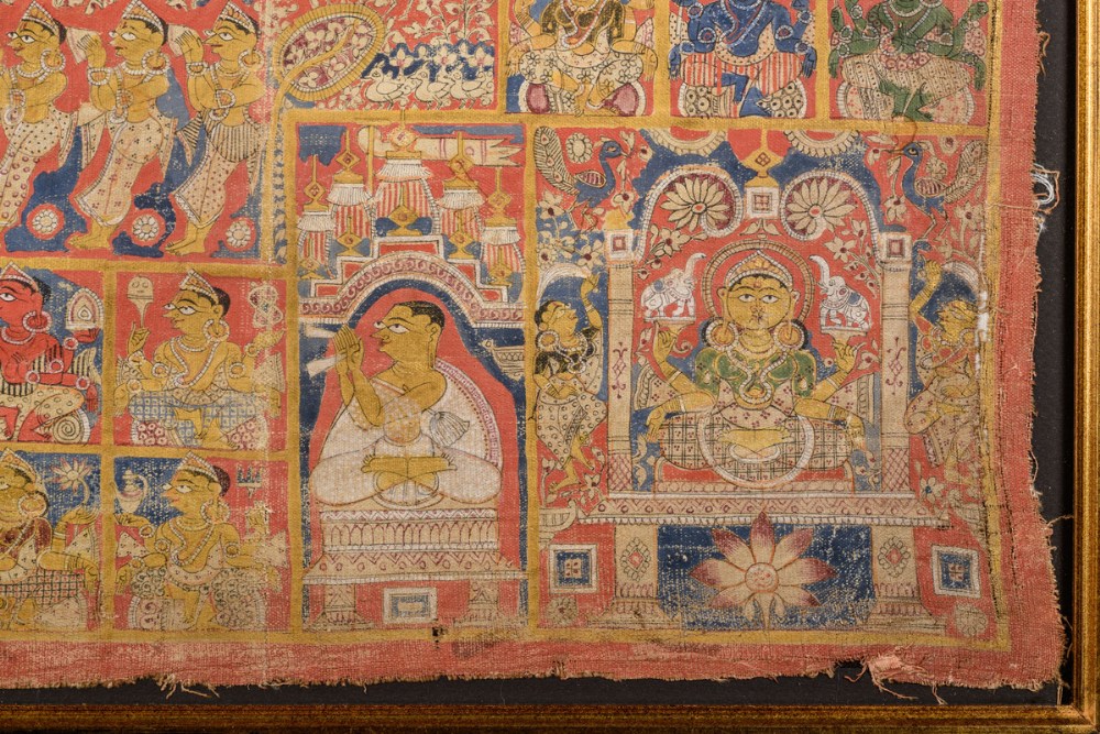 A tantric Jain painting 'Vastrapata', Gujarat India (90x70cm) - Image 5 of 6