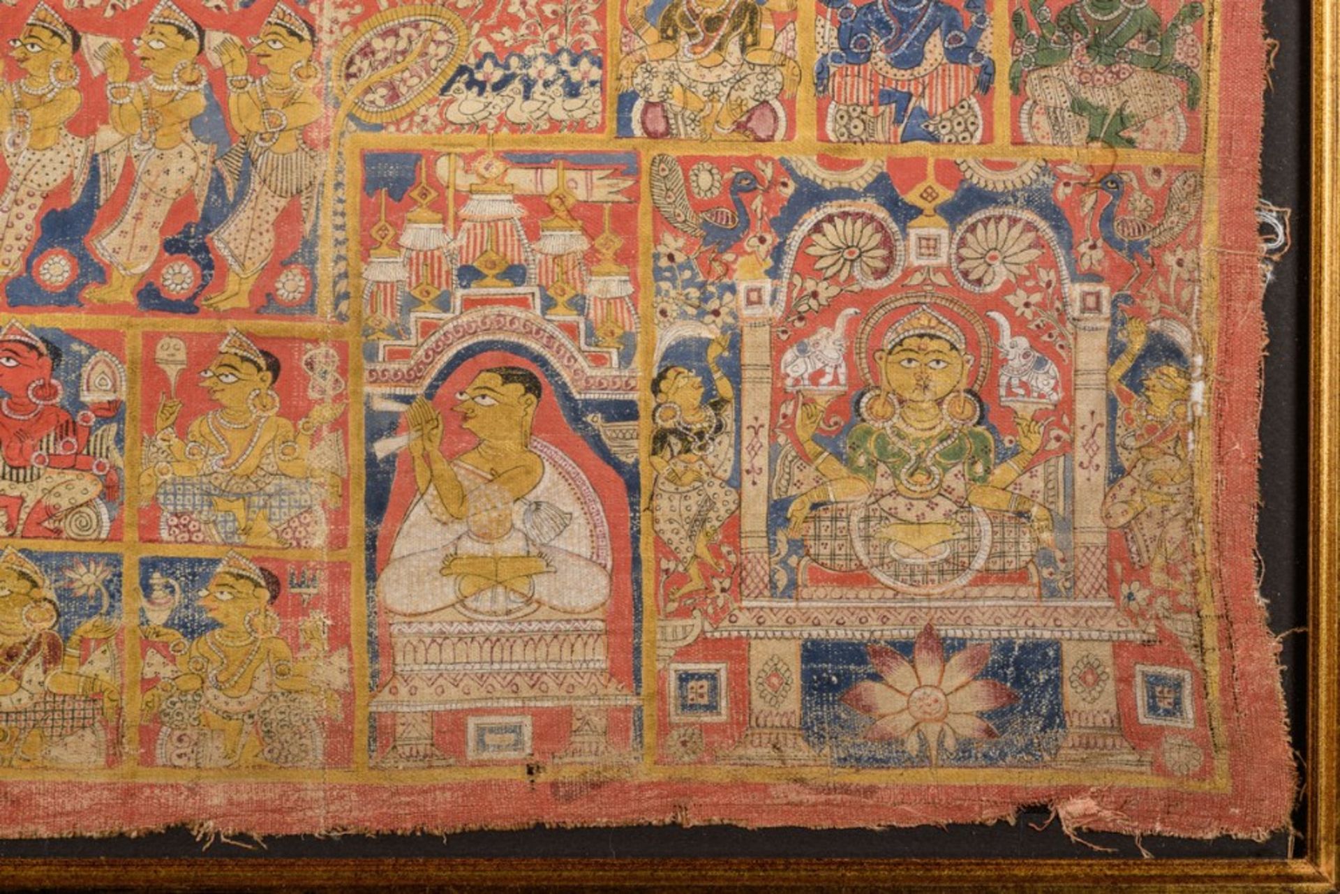 A tantric Jain painting 'Vastrapata', Gujarat India (90x70cm) - Bild 5 aus 6