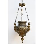 Bronze sanctuary lamp, N¸remberg (h76cm) (*)