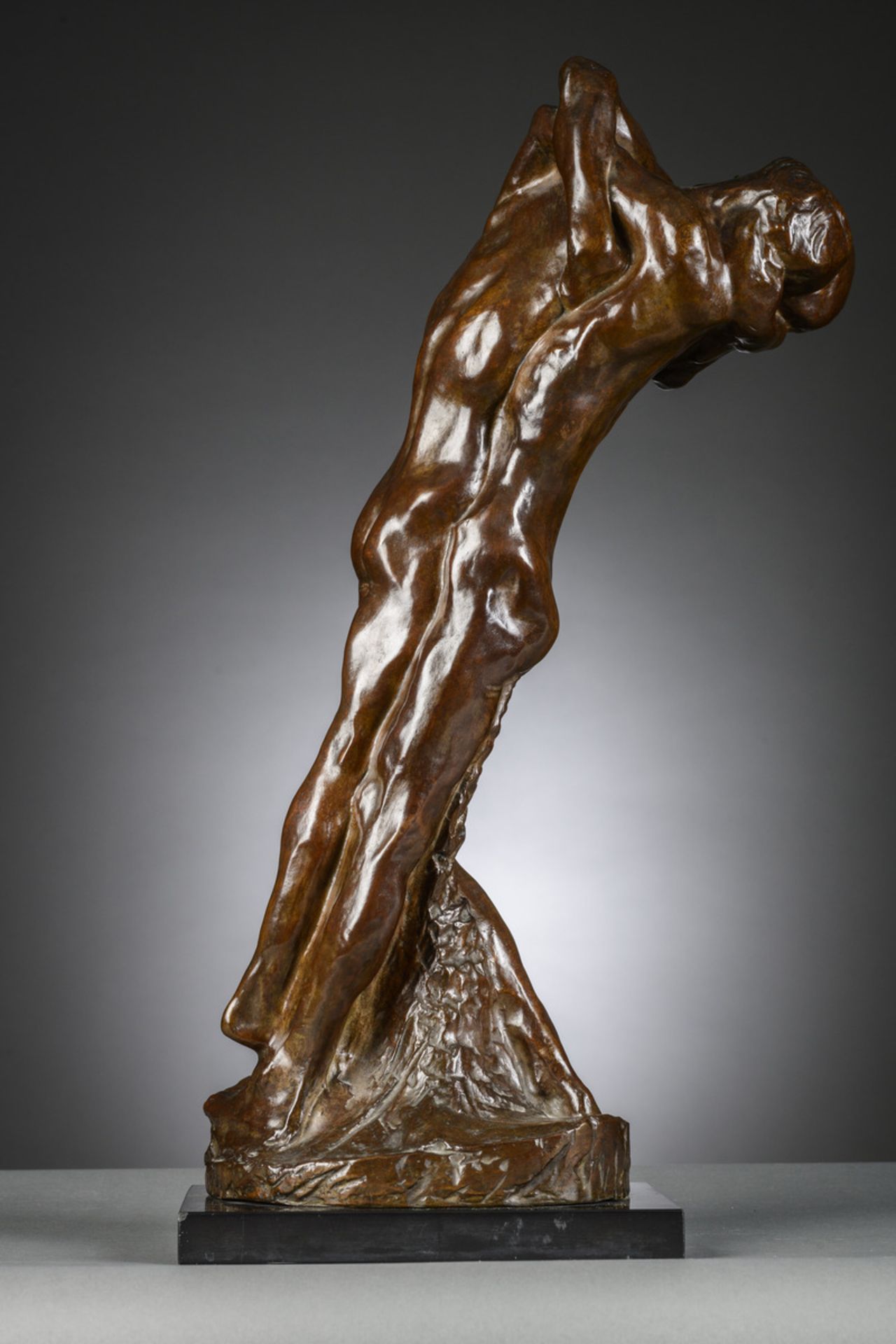 George Minne: bronze sculpture 'The Prodigal Son' (h59cm) - Image 3 of 8