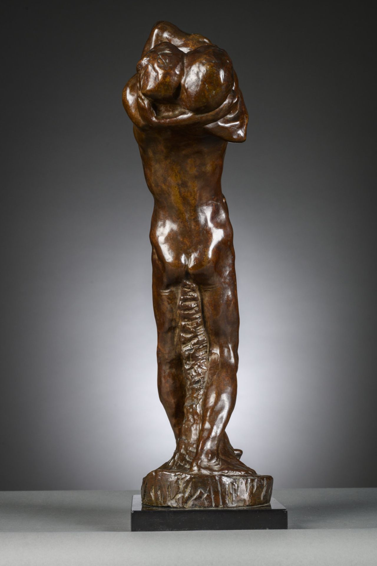George Minne: bronze sculpture 'The Prodigal Son' (h59cm) - Image 4 of 8