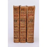 Three books: Kronyke Van Vlaenderen 1785 (18x11x4cm)