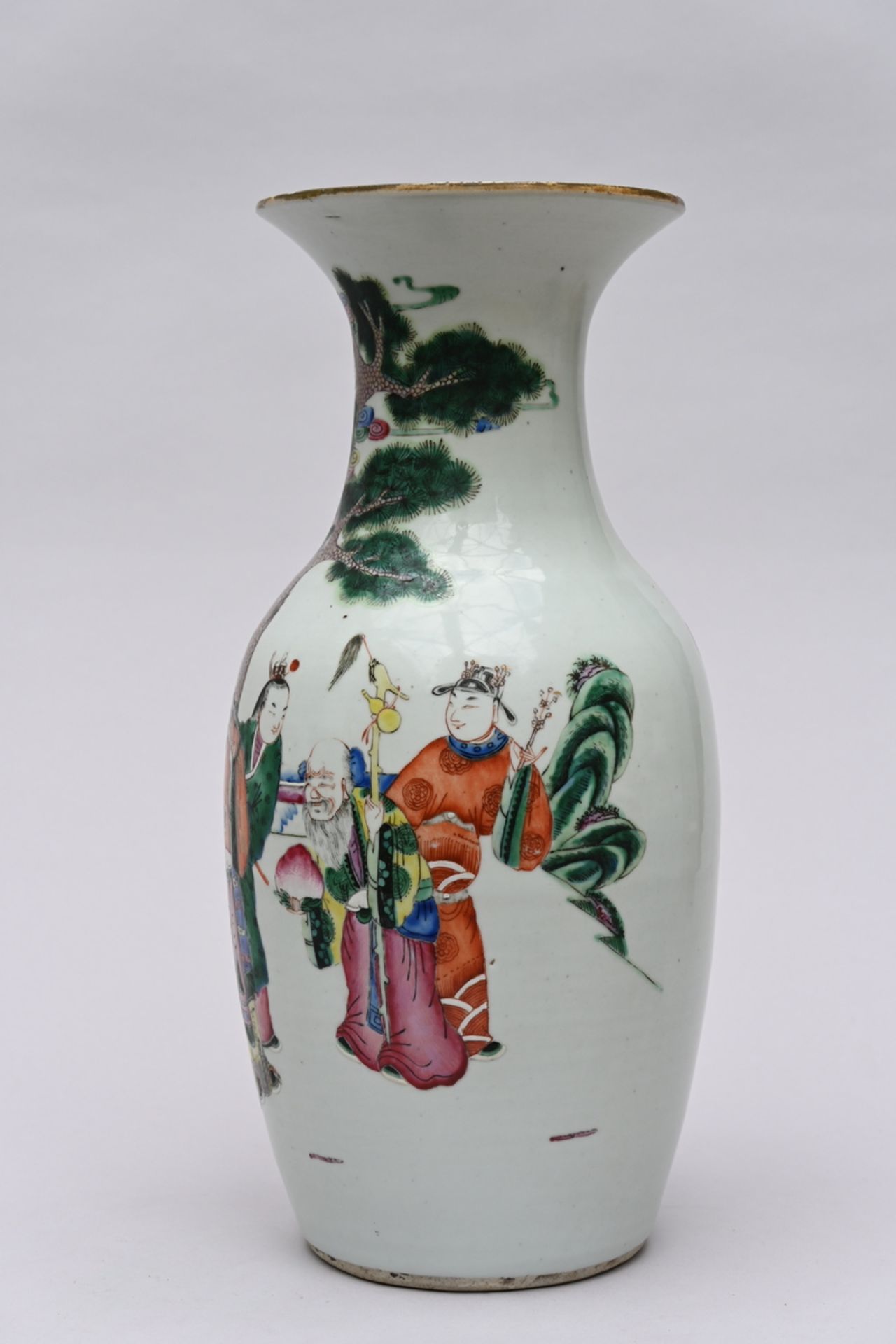 Chinese porcelain vase 'Fu Lu Shou', 19th century (h43cm) (*) - Bild 2 aus 5