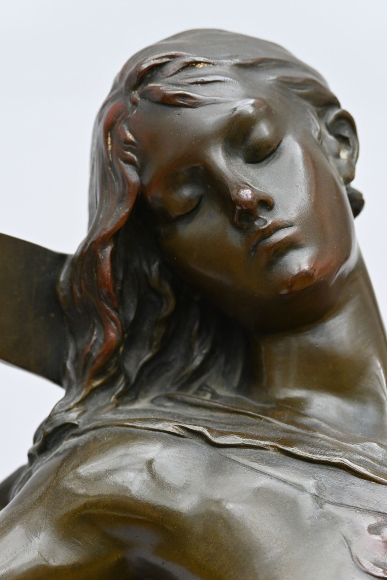 Drouot Edouard: large bronze statue 'La Nuit' (92x46x29cm) - Image 2 of 5