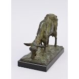 J. Menne: bronze sculpture 'goat' (14x20x9cm)