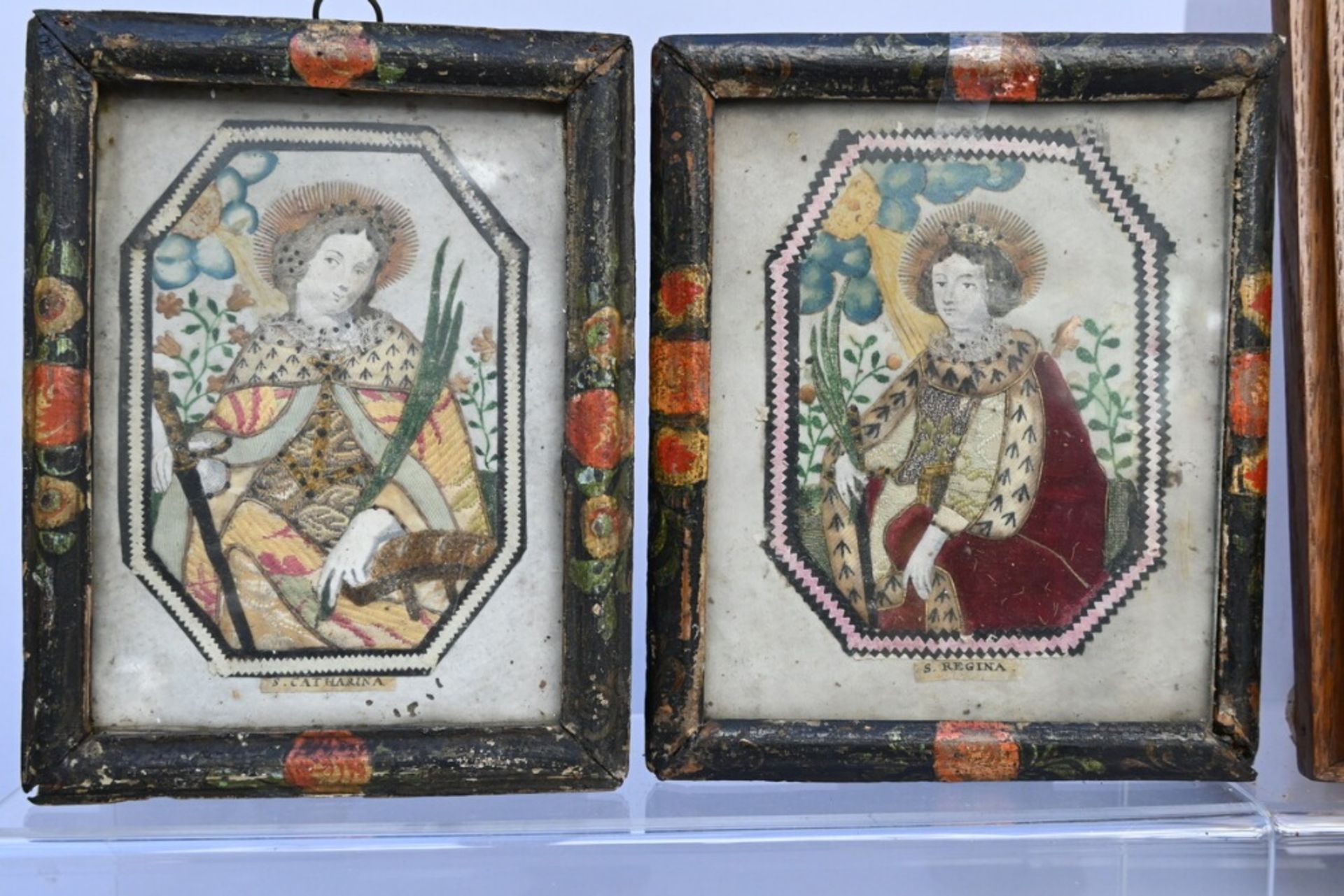 Collection of religious objects (frame 30x21cm) - Image 5 of 5