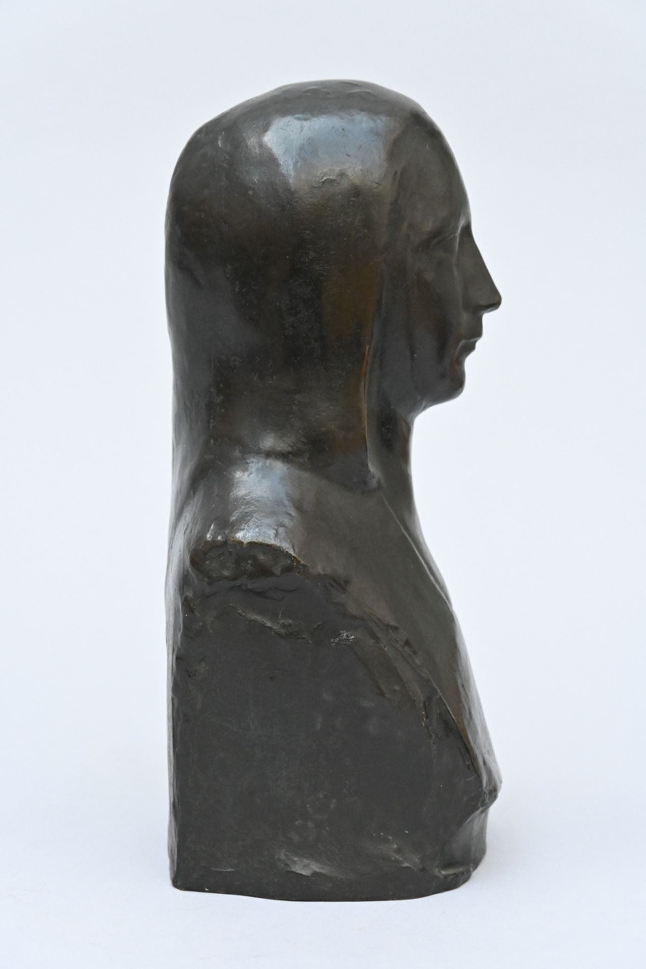 George Minne: bronze bust of a woman (h29cm) - Image 2 of 4