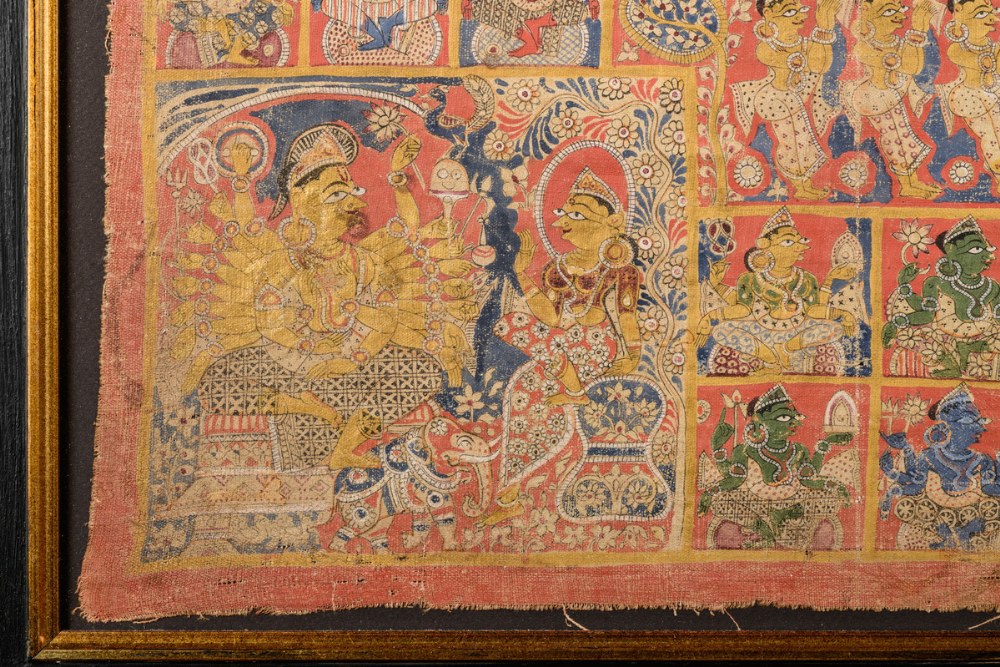 A tantric Jain painting 'Vastrapata', Gujarat India (90x70cm) - Image 6 of 6