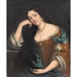 Anonymous (18th century): painting (o/c) 'portrait of a lady' (57x47cm)