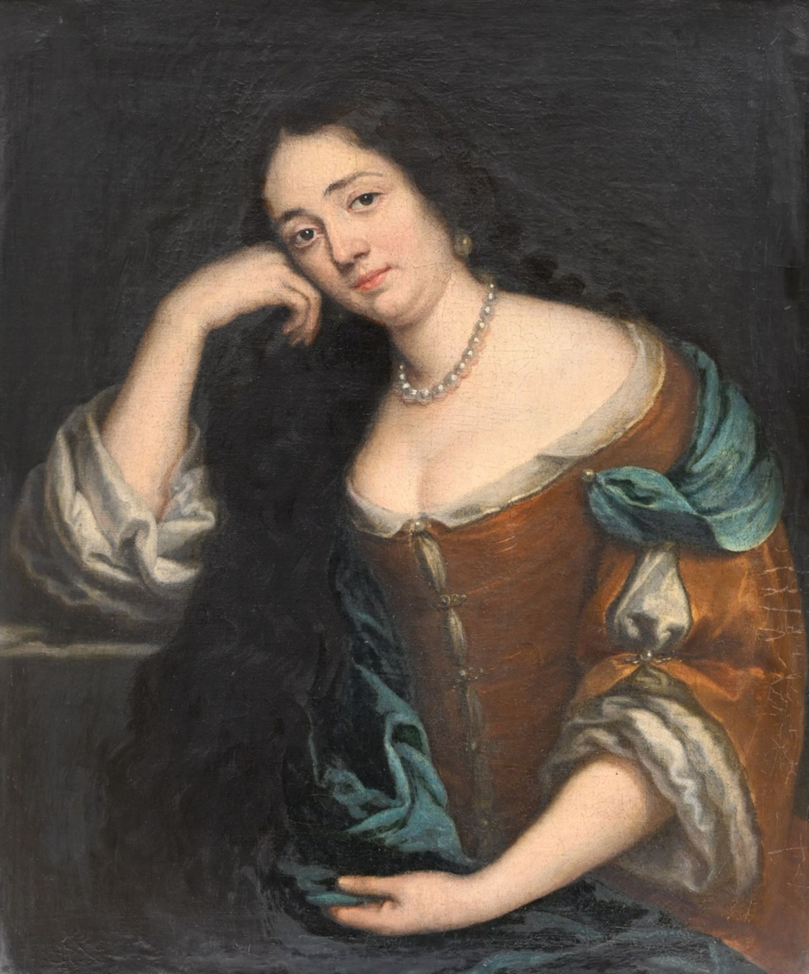 Anonymous (18th century): painting (o/c) 'portrait of a lady' (57x47cm)