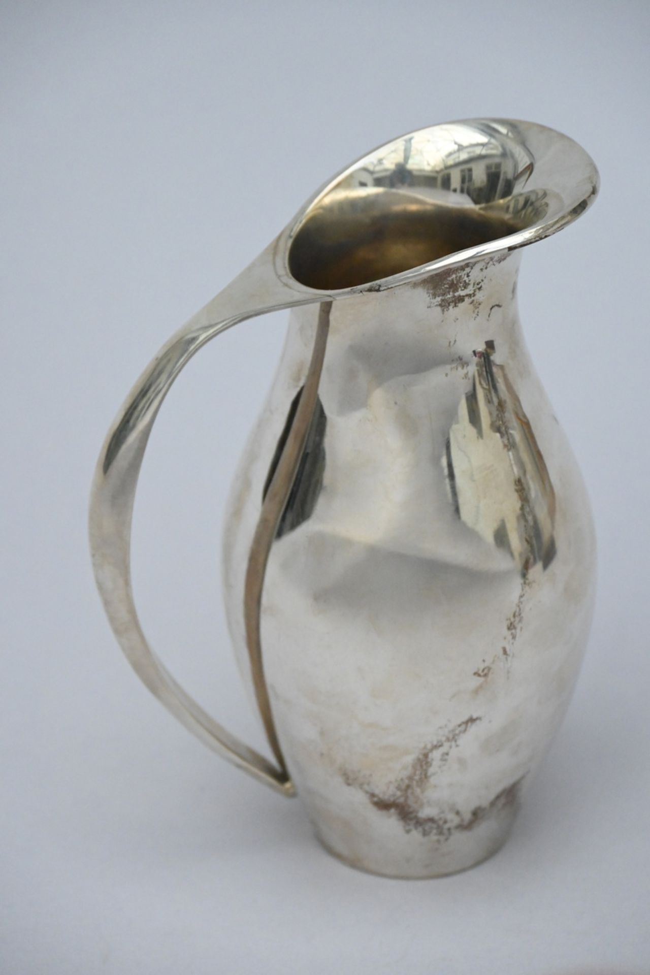 Art Deco silver ewer, Mexico (h21.50cm) (612 grammes)