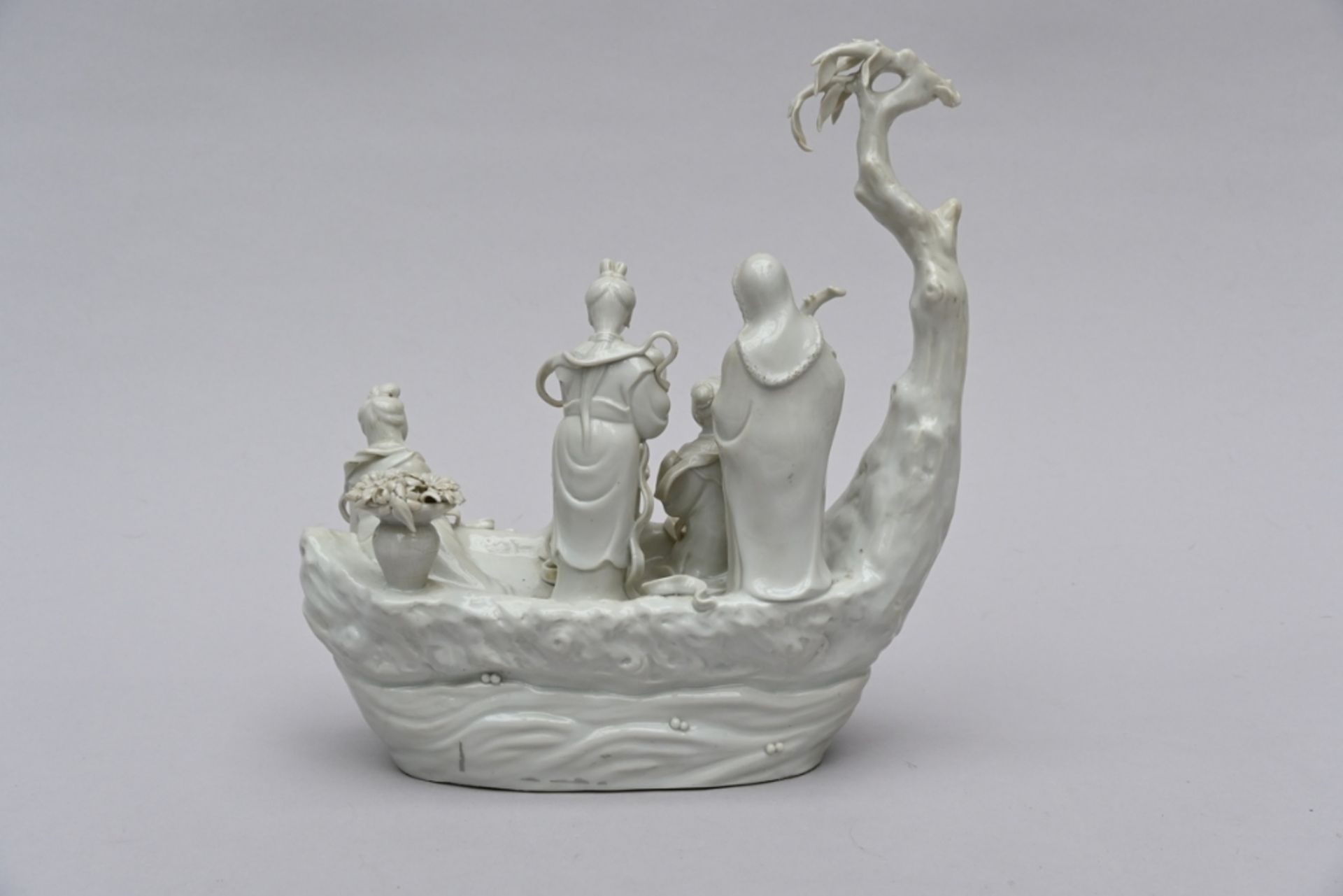 Chinese boat in blanc de Chine (29x27x10cm) - Bild 2 aus 4