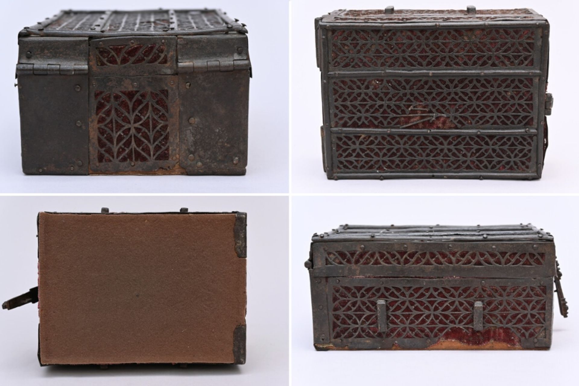 A missal case with iron decoration, 16th century (12.5x21x27.5cm) - Bild 4 aus 4