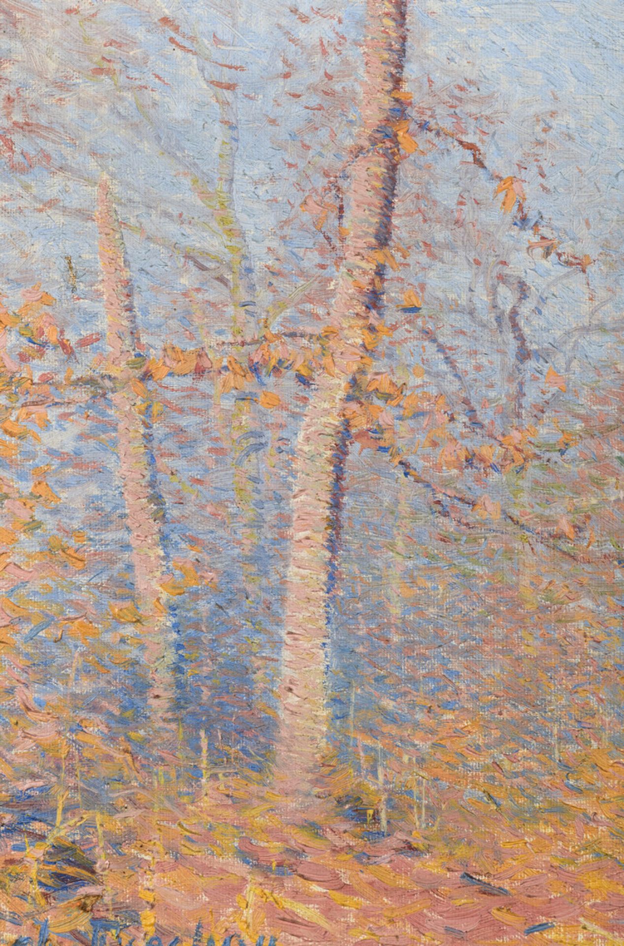 Charles FrÈchon: painting (o/c) 'autumn view' (27x35cm) (*) - Bild 6 aus 6