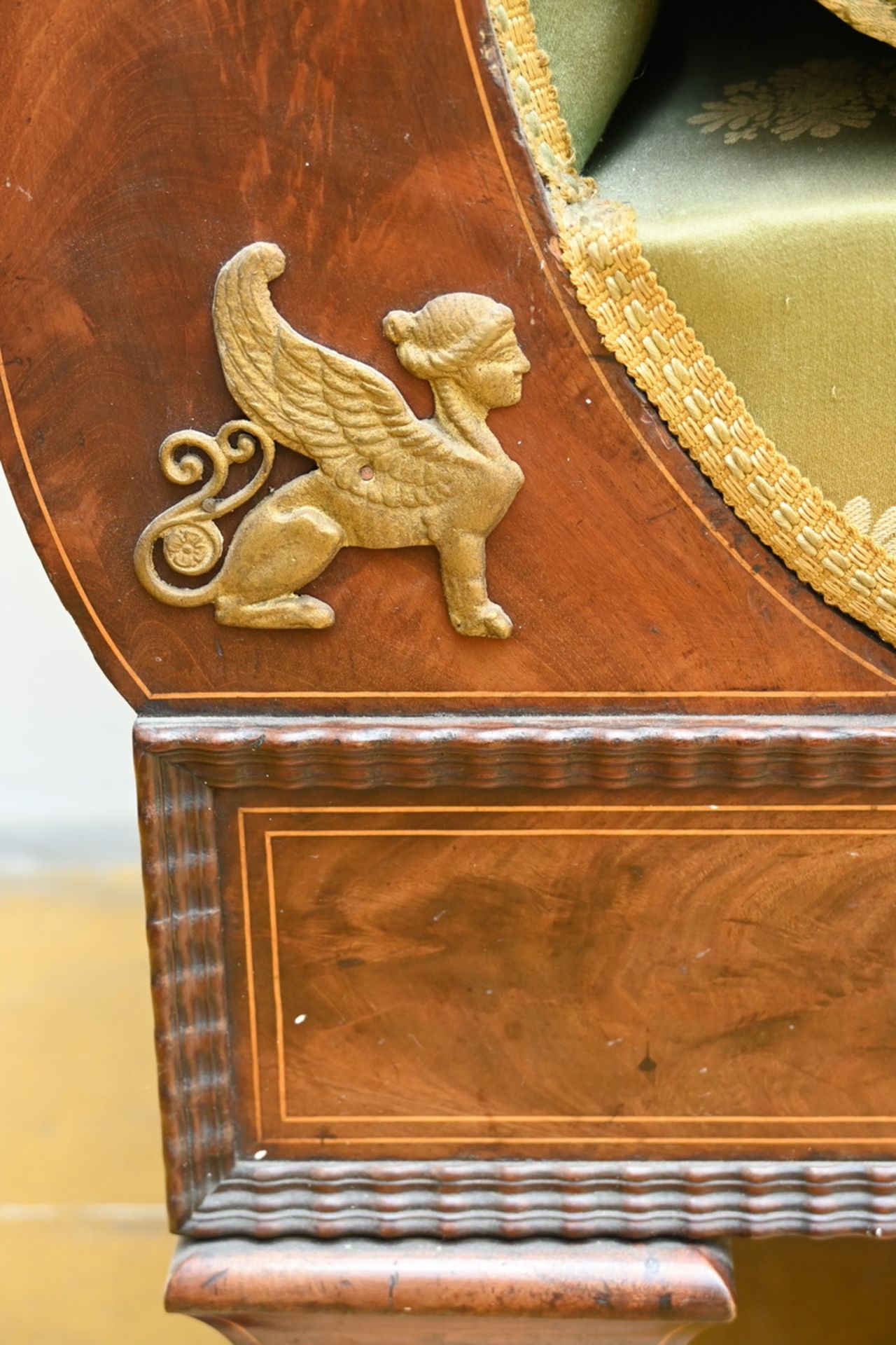 Meridian sofa in mahogany, Charles X (81x190x60cm) - Image 2 of 5
