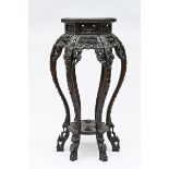 Chinese pedestal in exotic wood (h81cm)