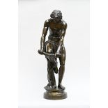 Louis-LÈopold Chambard: a large bronze sculpture 'le bucheron' (h88cm) (*)