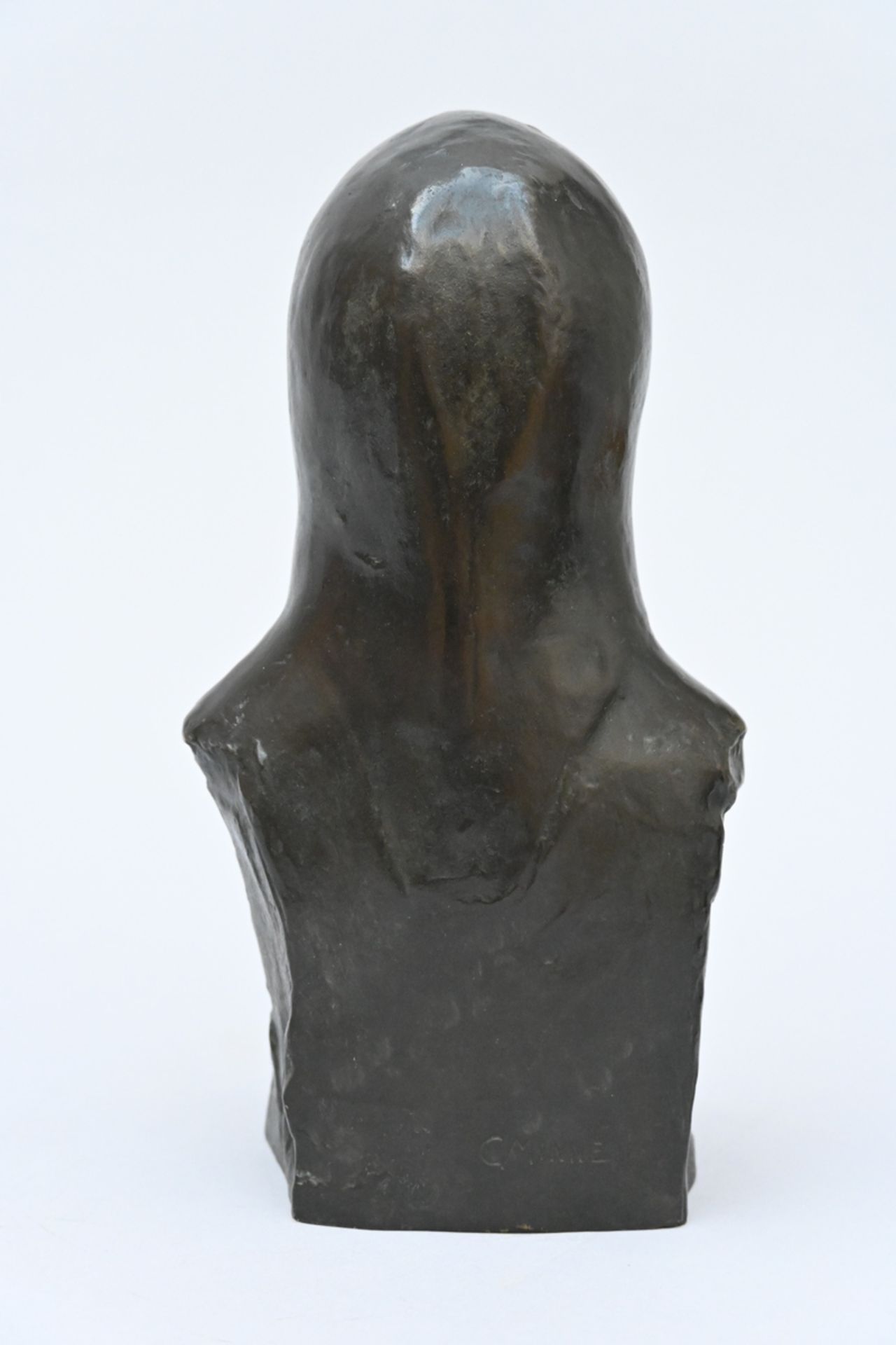 George Minne: bronze bust of a woman (h29cm) - Image 3 of 4