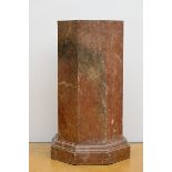 Wooden base with marble imitation (h116cm)
