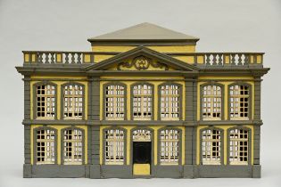 Wooden model of a house 'birdcage' (h76x119x28cm)