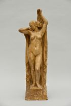 Joseph Witterwulghe: plaster statue 'standing nude' (h81cm)