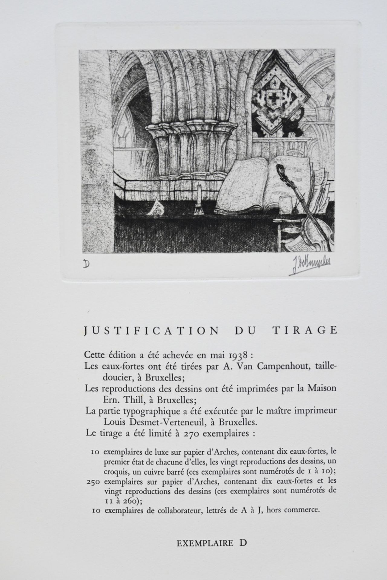 Jules De Bruycker: book 'Èglise Saint-Nicolas' (46x37cm) - Image 3 of 4